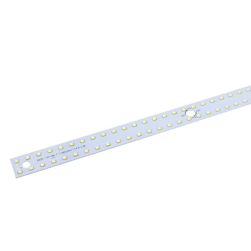 Tira LED rigida con el nuevo Chip EPISTAR de alta potencia lumínica SMD2835. Tira rígida de corriecte constante, sin caída de tensión de 880mm y dos filas de led con una potencia de 40W