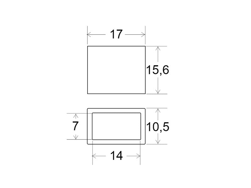 Tapa de fin de linea específico para tira LED a 220V. Permite sellar el extremo de la tira LED.