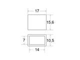 Tapa de fin de linea específico para tira LED a 220V. Permite sellar el extremo de la tira LED.