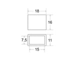 Tapa de fin de linea específico para tira LED a 220V. Permite sellar el extremo de la tira LED.