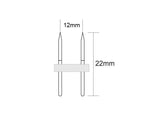 Conector en forma de L que permite la unión entre diferentes tramos de tira led 220V con facilidad y seguridad. Se pueden unir tramos de tira monocolor de colores distintos o del mismo color. Incluye Pins de conexión.