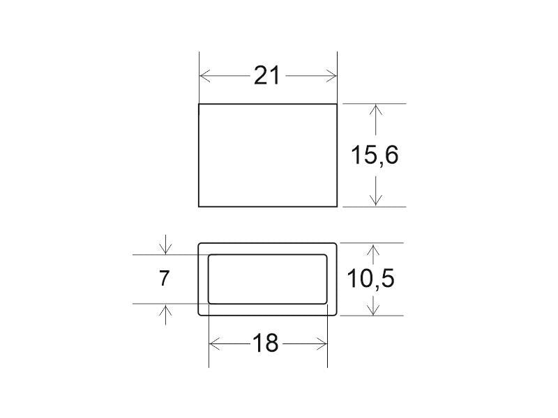 Tapa de fin de linea específico para tira LED a 220V. Permite sellar el extremo de la tira LED.