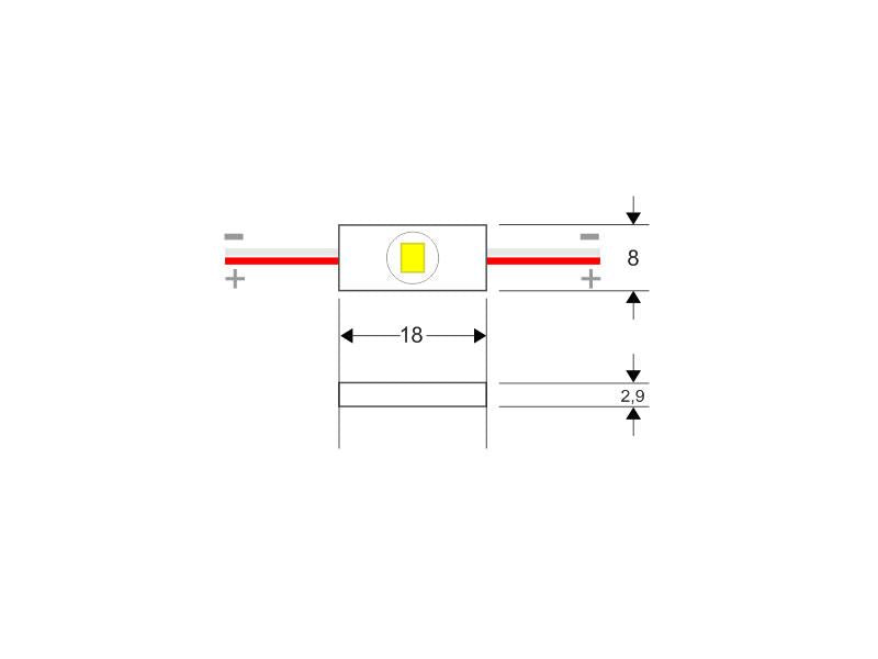 Módulo led ideal para proyectos especiales, rótulos luminosos, etc.