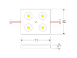 Módulo led ideal para proyectos especiales, rótulos luminosos, etc.