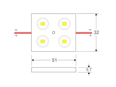 Módulo led ideal para proyectos especiales, rótulos luminosos, etc.