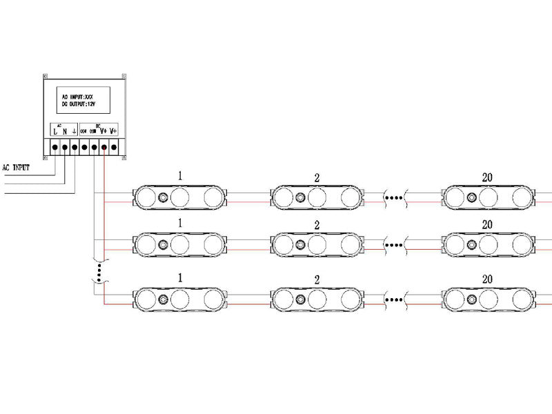 Módulo led ideal para proyectos especiales, rótulos luminosos, etc.