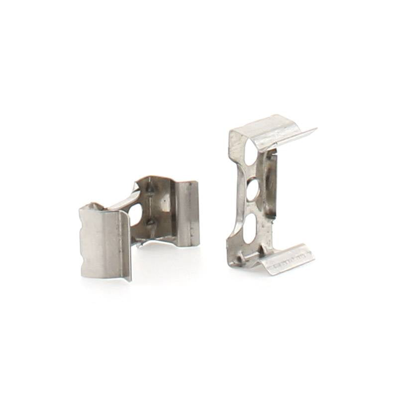 Clip de metal para montaje tira led para sujetar los perfiles led a cualquier superficie. 1 unidad