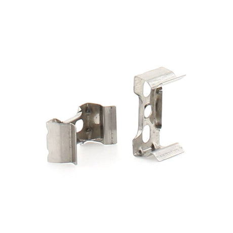 Clip de metal para montaje tira led para sujetar los perfiles led a cualquier superficie. 1 unidad