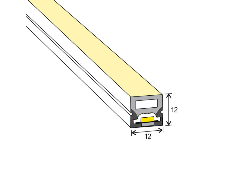 NEON Flex CCT (blanco dual, 2700K hasta 6500K) en Tubo de silicona de máxima calidad y perfecta difusión de la luz. Con múltiples ventajas sobre los tradicionales NEON de PVC. Ideal para decoración, perfilar con luz, rotulación, interiorismo, etc.