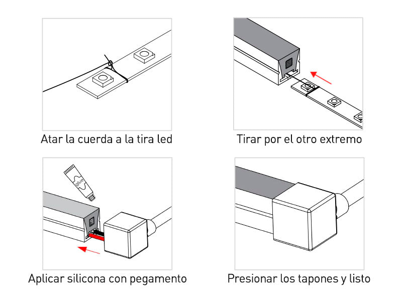 Tubo de silicona para insertar tira led y obtener un tubo de NEON luminoso de máxima calidad y perfecta difusión de la luz. Con múltiples ventajas sobre los tradicionales tubos de PVC. Ideal para decoración, perfilar con luz, rotulación, interiorismo, etc.