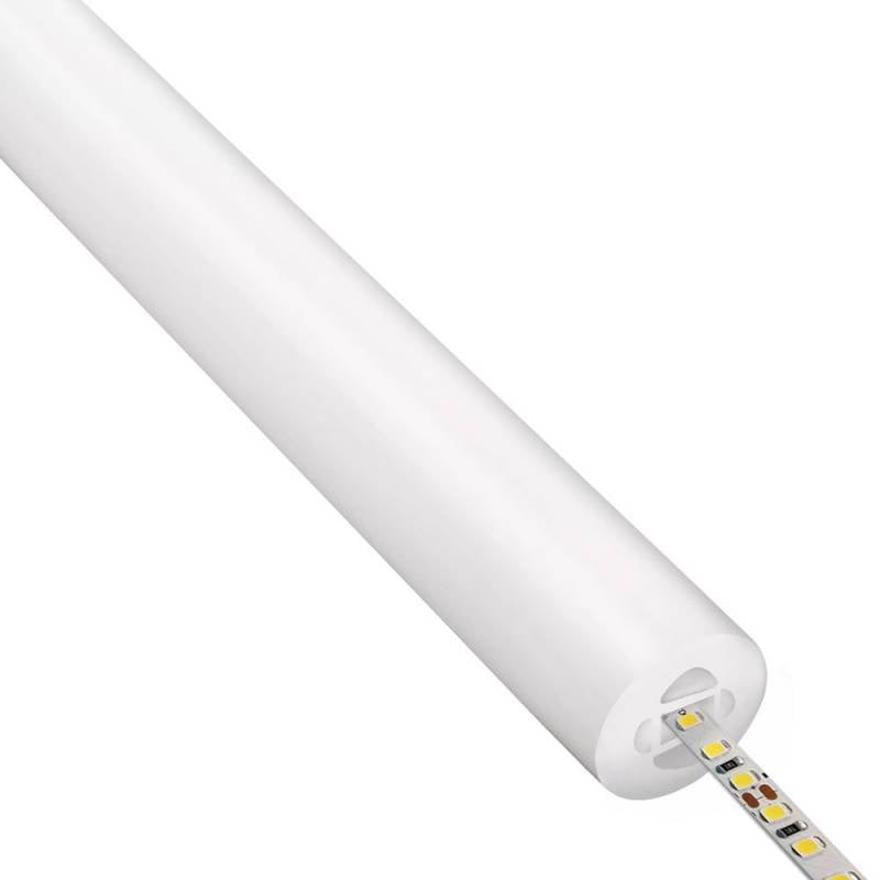 Tubo de silicona para insertar tira led y obtener un tubo de NEON luminoso de máxima calidad y perfecta difusión de la luz. Con múltiples ventajas sobre los tradicionales tubos de PVC. Ideal para decoración, perfilar con luz, rotulación, interiorismo, etc.