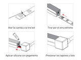 Tubo de silicona para insertar tira led y obtener un tubo de NEON luminoso de máxima calidad y perfecta difusión de la luz. Con múltiples ventajas sobre los tradicionales tubos de PVC. Ideal para decoración, perfilar con luz, rotulación, interiorismo, etc.