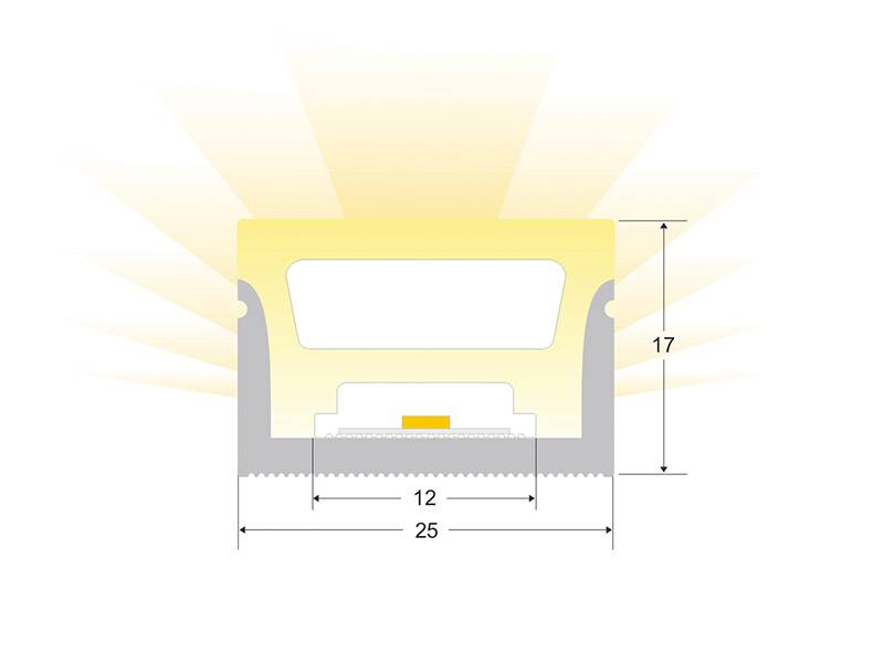 Tubo de silicona para insertar tira led y obtener un tubo de NEON luminoso de máxima calidad y perfecta difusión de la luz. Con múltiples ventajas sobre los tradicionales tubos de PVC. Ideal para decoración, perfilar con luz, rotulación, interiorismo, etc.