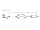 Permite conectar de manera directa el LED NEON de alta tensión a la red eléctrica de 220V directamente, sin necesidad de transformadores ni ningún otro dispositivo adicional. NOTA: necesita de las referencias LD1050852 (conector) y LD1050854 (tapa final) para funcionar.