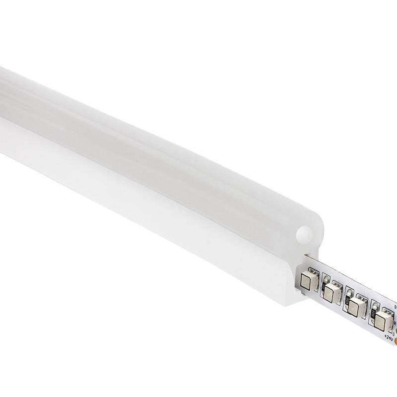 Tubo de silicona para insertar tira led y obtener un tubo de NEON luminoso de máxima calidad y perfecta difusión de la luz. Con múltiples ventajas sobre los tradicionales tubos de PVC. Ideal para decoración, perfilar con luz, rotulación, interiorismo, etc.