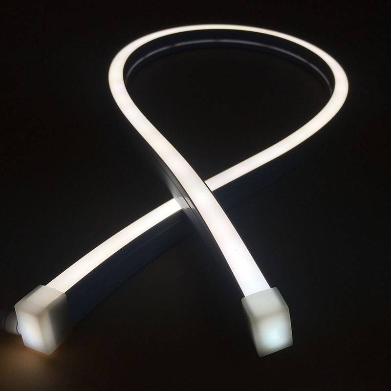 NEON Flex de alta luminosidad en Tubo de silicona de máxima calidad y perfecta difusión de la luz. Con múltiples ventajas sobre los tradicionales NEON de PVC. Ideal para decoración, perfilar con luz, rotulación, interiorismo, etc.