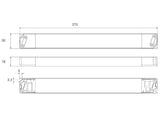 Fuente de alimentación de diseño ultra delgado y encapsulada con los niveles de protección más exigentes especialmente indicada para su utilización dentro de perfiles led.