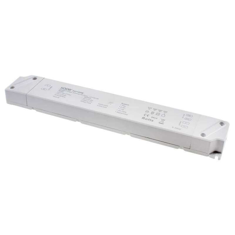 Fuente de alimentación SLIM con regulación 5 en 1: 0-10V, 1-10V, 10V PWM, TRIAC DIM, Resistance DIM. Libre de parpadeo, regulación 0-100%, Regulación led 1%. Ideal para regulación de tiras led DC24V, con posibilidad de añadir sondas crepusculares 0-10V, mandos y reguladores 0-10V, TRIAC, etc.