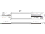Fuente de alimentación con protección contra el agua IP67 y regulación 5 en 1: 0-10V, 1-10V, 10V PWM, TRIAC DIM, Resistance DIM. Libre de parpadeo, regulación 0-100%, Regulación led 1%. Ideal para regulación de tiras led DC24V, con posibilidad de añadir sondas crepusculares 0-10V, mandos y reguladores 0-10V, TRIAC, etc.