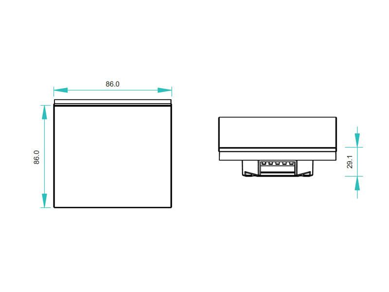 Completo controlador 2 en 1, permite el control de tiras RGB y CCT(blanco dual) con el mismo dispositivo. Funciona como emisor de comandos por radiofrecuencia RF y como master DMX512.