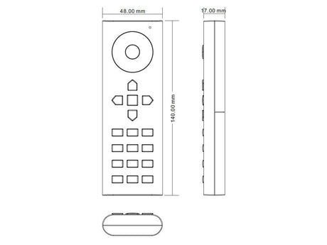 El mando a distancia LB2819DIM puede controlar 6 zonas diferentes de tiras monocolor fácilmente. Con un diseño minimalista y racional, es posible controlar cualquier zona por separado o actuar sobre todas ellas a la vez. Compatible con los receptores de la serie LB1009