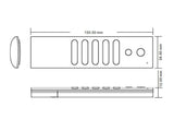 El mando a distancia LB2833 puede controlar 5 zonas diferentes de tiras monocolor fácilmente. Con un diseño minimalista y racional, es posible controlar cualquier zona por separado o actuar sobre todas ellas a la vez. Compatible con los receptores de la serie LB1009