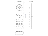 El mando a distancia LB2819 DUAL puede controlar 6 zonas diferentes de tiras blanco dual fácilmente. Con un diseño minimalista y racional, es posible controlar cualquier zona por separado o actuar sobre todas ellas a la vez. Compatible con los receptores de la serie LB1009