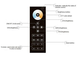 El mando a distancia LB2819 DUAL puede controlar 6 zonas diferentes de tiras blanco dual fácilmente. Con un diseño minimalista y racional, es posible controlar cualquier zona por separado o actuar sobre todas ellas a la vez. Compatible con los receptores de la serie LB1009