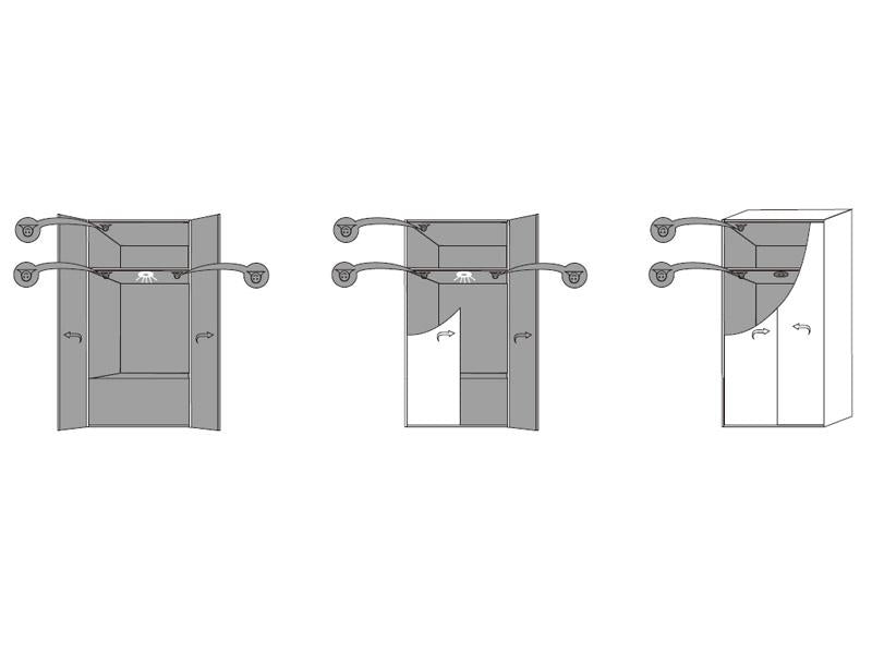 Sensor de proximidad Mano/Puerta TAK que permite la conexión de 3 sensores. Se puede configurar como detector de mano o de puerta abierta.