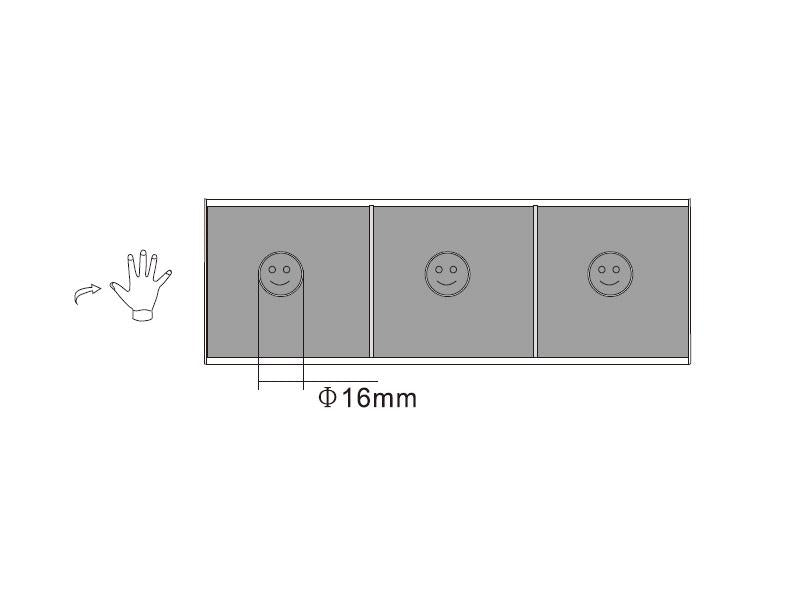 Sensor de proximidad Mano/Puerta para conectar al receptor TAK. Controla el encendido / apagado de las tiras o spot led 12/24V cuando detecta movimiento, bien con el paso de la mano o de puerta.