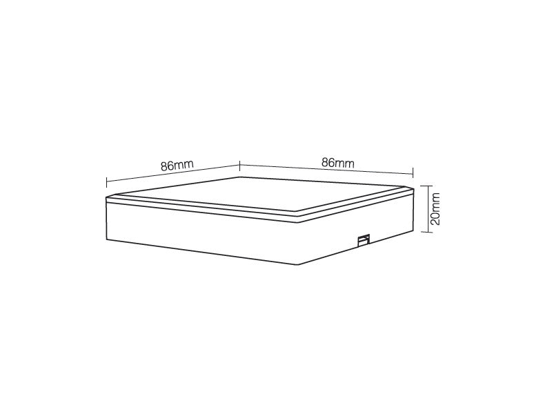 Control remoto de pared con pantalla de cristal táctil de gran precisión para un control profesional de tiras led RGB + CCT blanco dual.