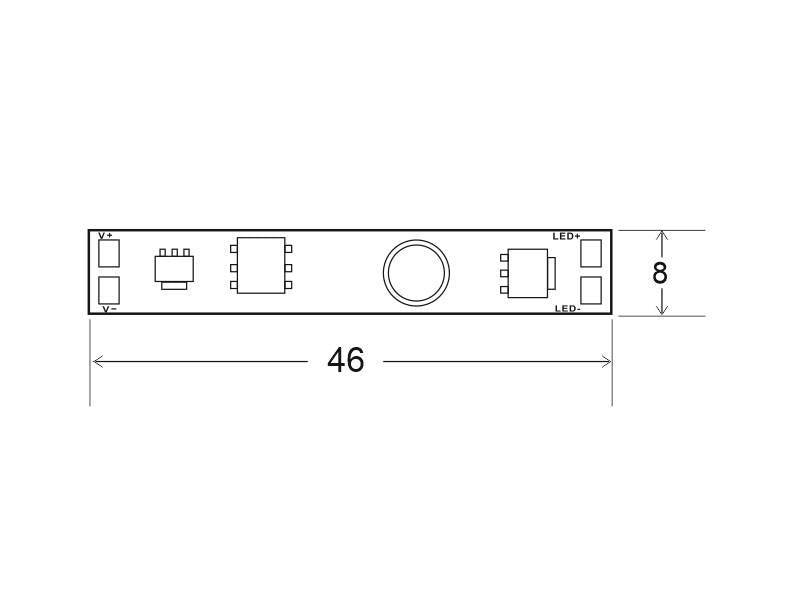 Nuevo Dimmer táctil con indicador luminoso de reducido tamaño para instalar en perfil que se conecta directamente a la tira led monocolor y permite regular la intensidad de luz de forma fácil y cómoda. Incluye efecto memoria, guarda la última posición elegida. Con un ancho de sólo 8mm para alojar en perfiles led estrechos.