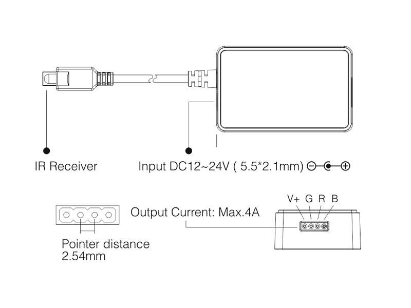 Controlador RGB de última generación. Puedes controlar las tiras led RGB a través del mando IR incluido, a través de conectividad WiFi mediante APP a través del smartphone y compatible con Alexa (el control por voz de Amazon). Un nuevo concepto de controladores profesionales para el control de cualquier tipo de tiras o luminarias led RGB.