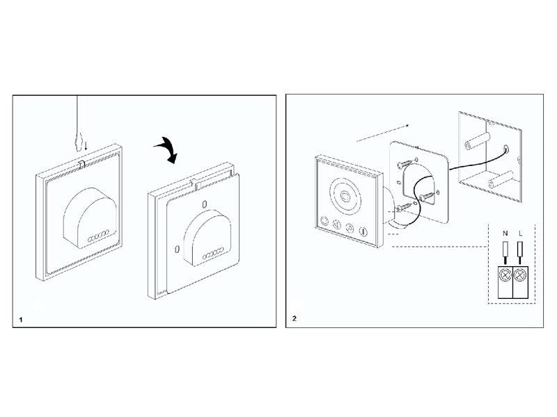 Panel táctil empotrado con pantalla de cristal de gran precisión para un control profesional de tiras led CCT (blanco dual 2700K-6500K). Compatible con el controlador 4 en 1 (LD1051400)