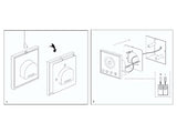 Panel táctil empotrado con pantalla de cristal de gran precisión para un control profesional de tiras led CCT (blanco dual 2700K-6500K). Compatible con el controlador 4 en 1 (LD1051400)