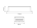 Amplificador de señal para tiras LED hasta 5 canales, para tiras monocolor, blanco dual, RGB o RGB+CCT. Necesario para instalación de tiras LED que superen los 8 metros de longitud o donde la señal necesita más potencia.