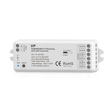 Controlador de altas prestaciones para cualquier tipo de tira led RGBW, RGB, CCT DUAL y MONO. En combinación con WiFi Relay LD1051459 permite controlar hasta 16 zonas diferentes. Con autosincronización, transmite los comandos recibidos al resto de controladores a su alcance (20m) aumentando significativamente la distancia de la instalación. 