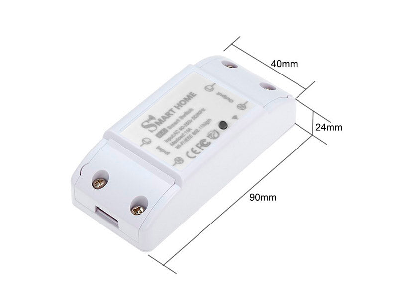 Controlador de última generación para bombillas y otros aparatos eléctricos 220V (max 2500W). Puedes apagar/encender, fijar temporizadores y otras funciones mediante conectividad WiFi mediante APP a través del smartphone Android o iOS y compatible con control por voz Alexa y Google Home. Un nuevo concepto de controladores profesionales para el control de tus aparatos eléctricos desde cualquier lugar.