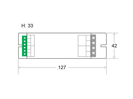 Controlador que permite la regulación de luces led DC12-24V (0/1-100%) a través de 0-10V, 1-10V, 10V PWM. Facilita la regulación de instalaciones led en el hogar, oficinas, hoteles, comercios, etc.