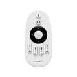 Mando a distancia RF con botonera táctil para un control total de las tiras led monocromo Led WiFi. Controla el encendido de cuatro zonas diferentes, intensidad y color de luz. Compatible con tiras monocolor y blanco dual.