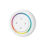 Mando de superficie con control táctil de gran calidad y cuidado diseño. Incorpora base magnética para instalar en cualquier superficie y facilitar la portabilidad. Ideal para el control de la intensidad de las tiras Led RGB+CCT. Se puede encender/apagar, ajustar la intensidad y seleccionas el color de luz. Se alimenta con 2 pilas tipo AAA.