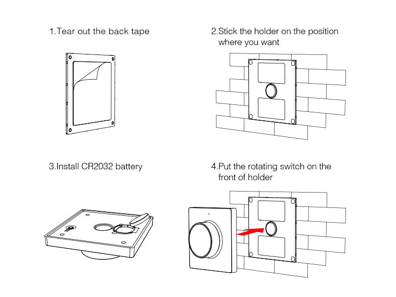 Mando de superficie con sujección magnética y control rotatorio de gran calidad y cuidado diseño. Ideal para el control de la intensidad de las tiras Led monocolor. Se puede encender/apagar, ajustar el brillo y efecto noche a través del panel táctil. Compatible con todos los controladores dimming de MyLight. Se alimenta con pila CR2032 (No incluida) y es posible ponerlo en cualquier superficie sin necesidad de empotrar.