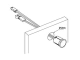 Sensor táctil para el encendido/apagado y regulación de tiras led y otras luminarias led con alimentación de DC12/24V