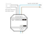 Smart Switch WiFi + 2.4G con múltiples funciones,  control remoto por APP o mando a distancia, todas sus funciones fácilmente accesibles a través de tu smartphone. Control por voz (Alexa y Google home), función de sincronización, Cuenta atrás, Interconexión inductiva, Control de consumo, etc. 