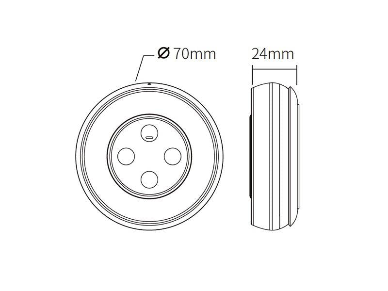 Mando de superficie con control táctil de gran calidad y cuidado diseño. Incorpora base magnética para instalar en cualquier superficie y facilitar la portabilidad. Ideal para el control de la intensidad de las tiras Led monocolor y CCT. Se puede encender/apagar, ajustar la intensidad y seleccionas el color de luz en 4 zonas diferentes. Se alimenta con 2 pilas tipo AAA.