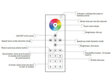 El mando a distancia LB2819 puede controlar 6 zonas diferentes de tiras RGBW fácilmente. Con un diseño minimalista y racional, es posible controlar cualquier zona por separado o actuar sobre todas ellas a la vez. Compatible con los receptores de la serie LB1009