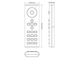 El mando a distancia LB2819 puede controlar 6 zonas diferentes de tiras RGBW fácilmente. Con un diseño minimalista y racional, es posible controlar cualquier zona por separado o actuar sobre todas ellas a la vez. Compatible con los receptores de la serie LB1009