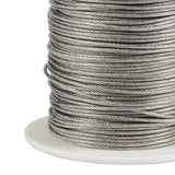 Cable suspensión de acero inoxidable de 1mm con revestimiento de naylon. Ideal para descolgar luminarias a la altura deseada, bobina de 100m.