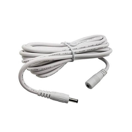 Cable alargador con conectores DC, 1 metro, blanco