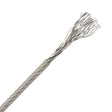 Cable suspensión de acero inoxidable de 1mm con revestimiento de naylon. Ideal para descolgar luminarias a la altura deseada, 1m.